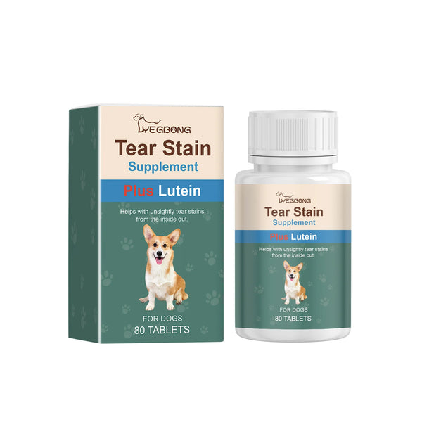 Tear tablets for dogs Gentle cleaning pet dog tear marks eye dirt eye care cleaning plate