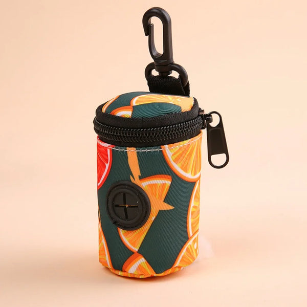 Hanging Dog waste Dispenser with Zipper Cute