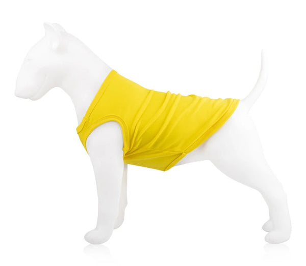 XS-XXL Summer Pure Cotton Puppy Blank Dog Shirt Clothes Soft Plain Doggy Vest Cat Bottoming T Shirts for Small Medium Large Dogs