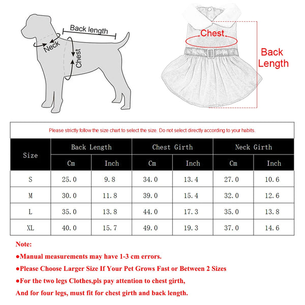 Pet Holiday Party Dress Red Princess Skirt Costume