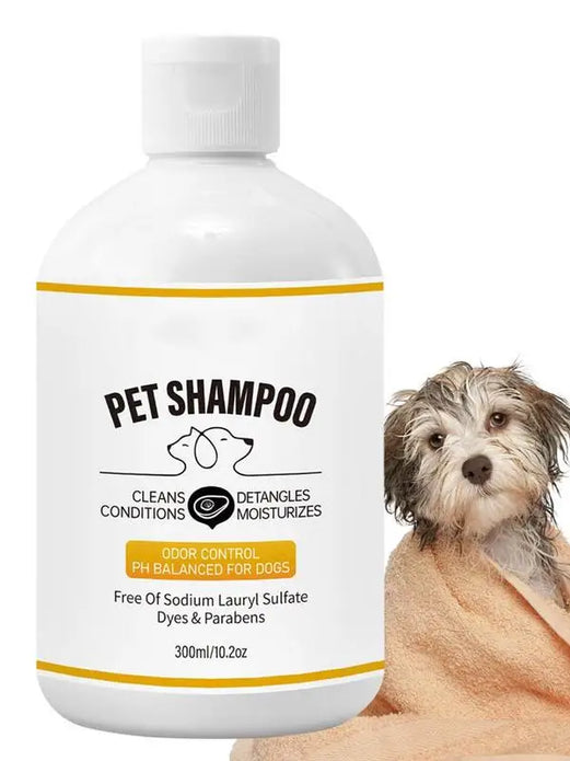 Dog Shampoo 300ml Conditioner Shampoo for Itchy Skin Relief Pet Cleaning Solution Soothes Itchy Skin Pet Bathing Shampoo