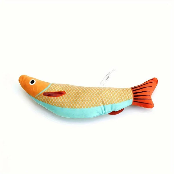 Cat Toy 3D Simulation Fish Catnip Toys Interactive Plush Kitten Cat Toy Pet Chew Bite Toys For Cats Pillowfish Pet Supplies