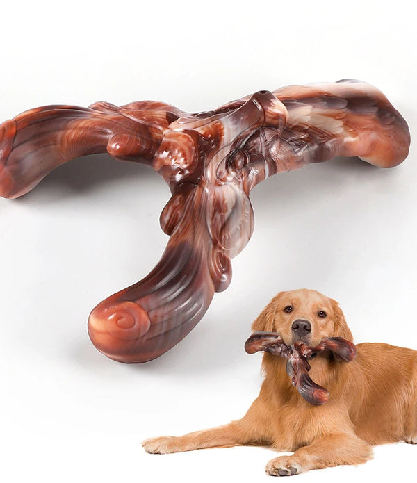 Large Durable Dog Chew Toys For Aggressive Chewers Tough Nylon Beef Flavored Pet Toys Puppy Bones Cleaning Teeth Supplies