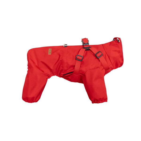 Dog Raincoat with Harness Waterproof Pet Jumpsuit for Small Medium Dogs Adjustable Reflective Puppy Rain Coat Chihuahua Rainwear