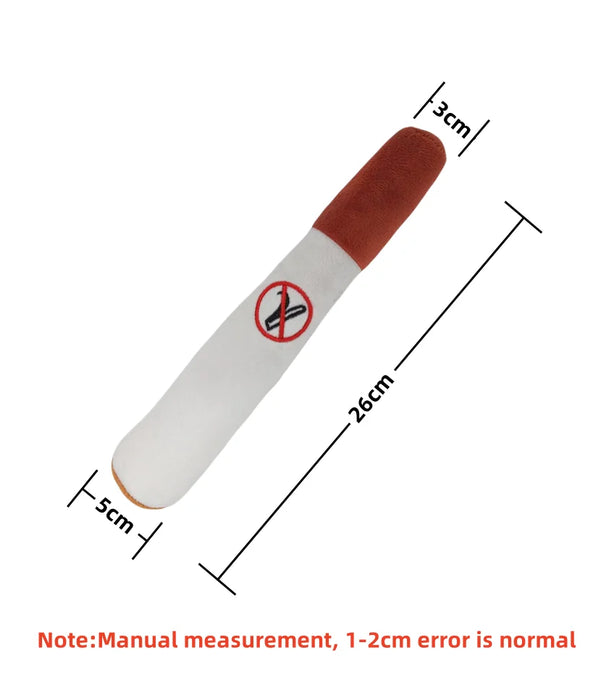 Interactive Dog Joint Sound Puppy Toys Cigar For Small Resistant Squeak Dogs Indestructible Dog Plush Chewing Toy Pet Bite Toys