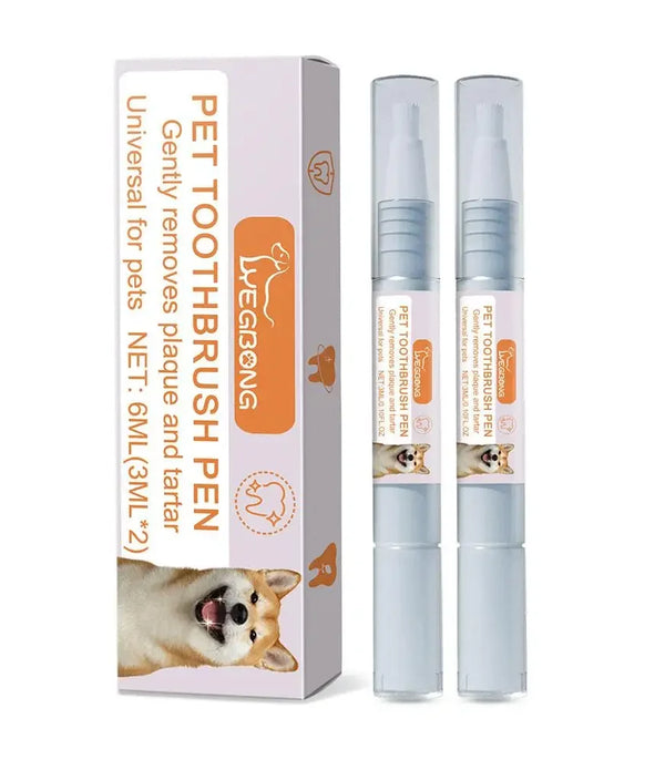 Pet Teeth Cleaning Tools Pet Grooming Toothbrush Cleaning Scraper Pen Tartar Dog Remover Dental Kit Stain Cleaning Tartar A7Z4