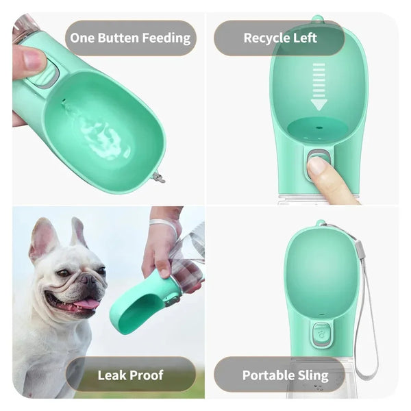 Pet Travel Water Bottle Portable Dog Water Bottle For Small Large Dogs Bowl Outdoor Walking Puppy Cat Drinking Bowl Dog Supplie