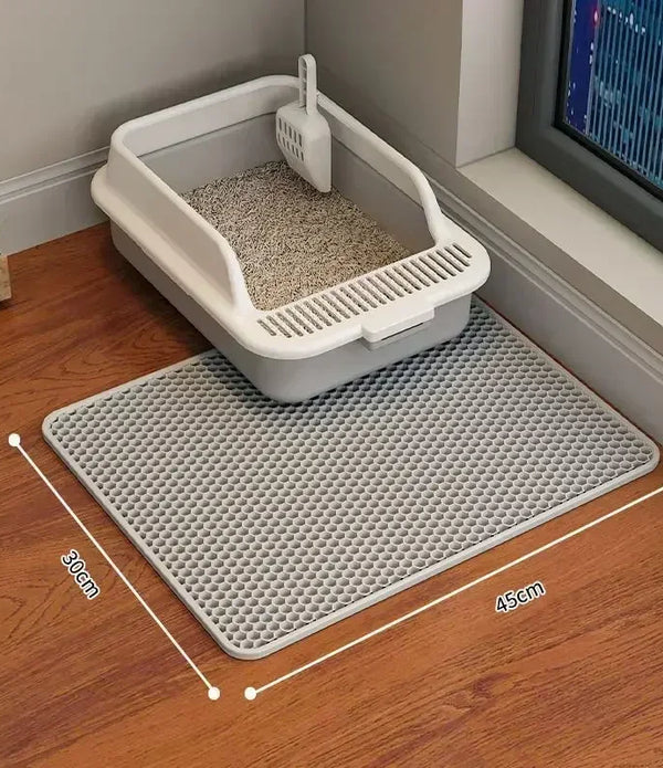 cat accessories Double-layer  Non-slip big Cat Litter Mat Pet Litter Box Filter MatWear Resistant  Cat Litter Mat