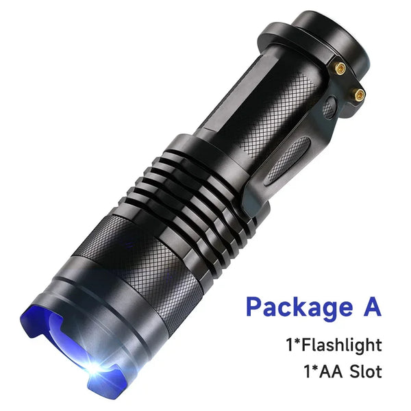 UV LED Flashlight Portable Blacklight 395nm Wavelength Violet Light Pet Urine Scorpion Feminine Hygiene Detector Torch