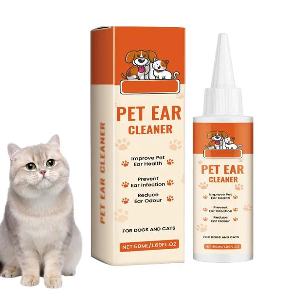 Ear Solution For Dogs Dog Cat Ear Cleaner Wash Odor Remover Itch Relief Gentle Formula Care Liquid Pet Supplies For Soothing