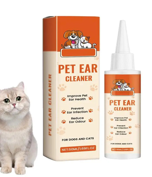 Ear Solution For Dogs Dog Cat Ear Cleaner Wash Odor Remover Itch Relief Gentle Formula Care Liquid Pet Supplies For Soothing
