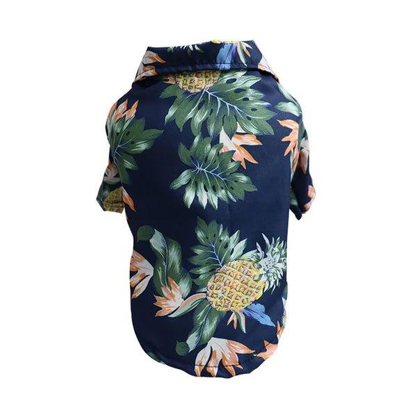 Hawaiian Floral Style pet Clothes Fashion Casual Summer Beach T-Shirts