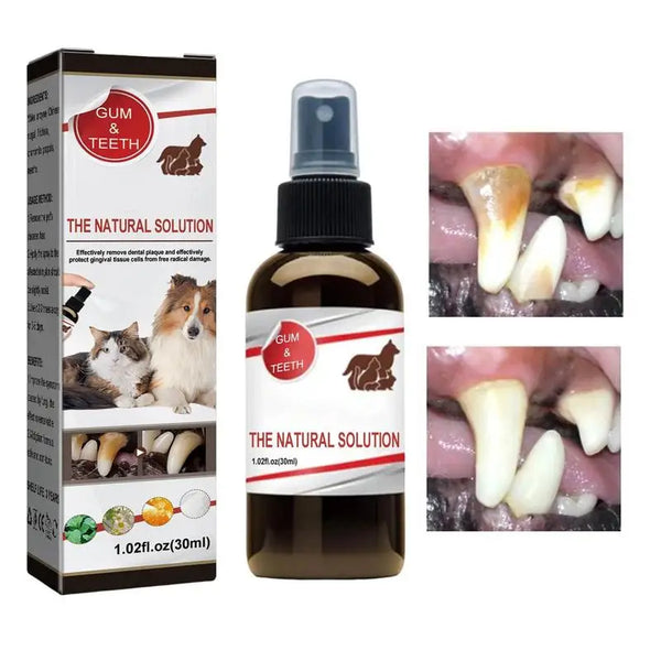 30ml Pet Tooth Cleaning Spray Dogs Remove Bad Breath Freshener Cats Oral Cleaning Dental Care Deodorization Spray Whitens Teeth