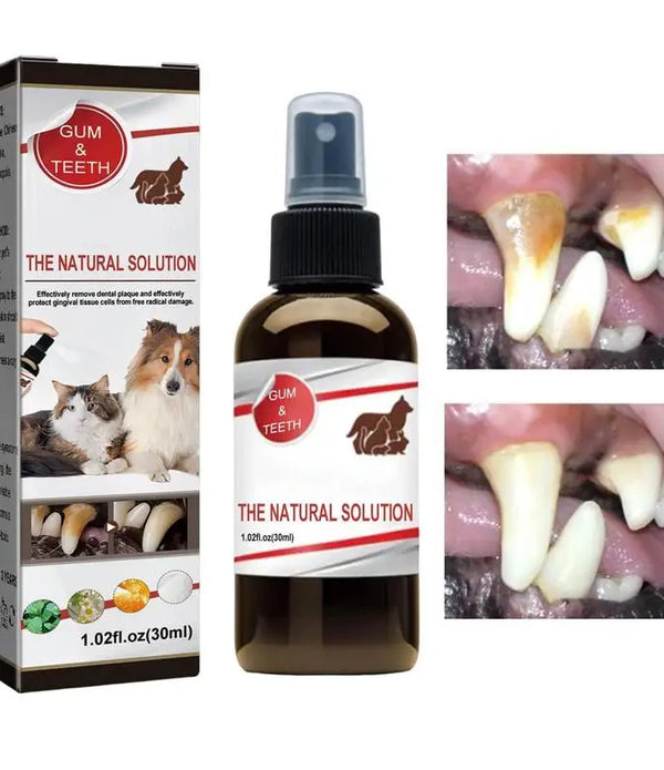 30ml Pet Tooth Cleaning Spray Dogs Remove Bad Breath Freshener Cats Oral Cleaning Dental Care Deodorization Spray Whitens Teeth