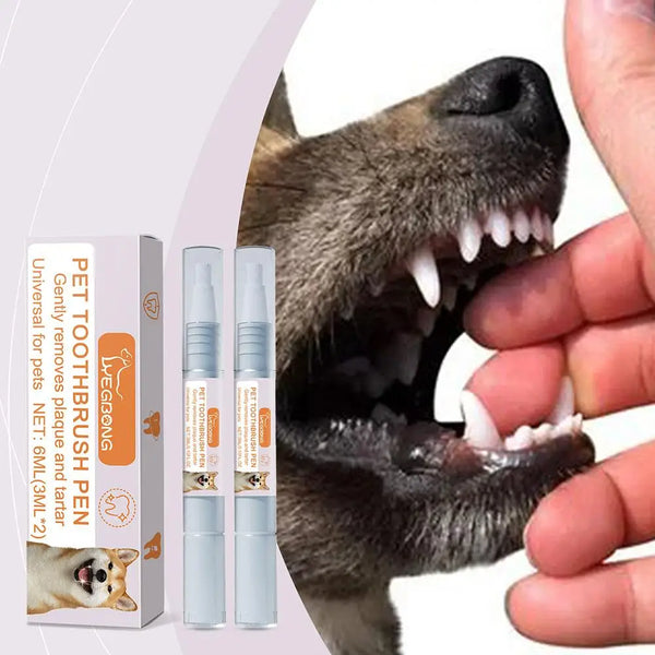 Pet Teeth Cleaning Tools Pet Grooming Toothbrush Cleaning Scraper Pen Tartar Dog Remover Dental Kit Stain Cleaning Tartar A7Z4
