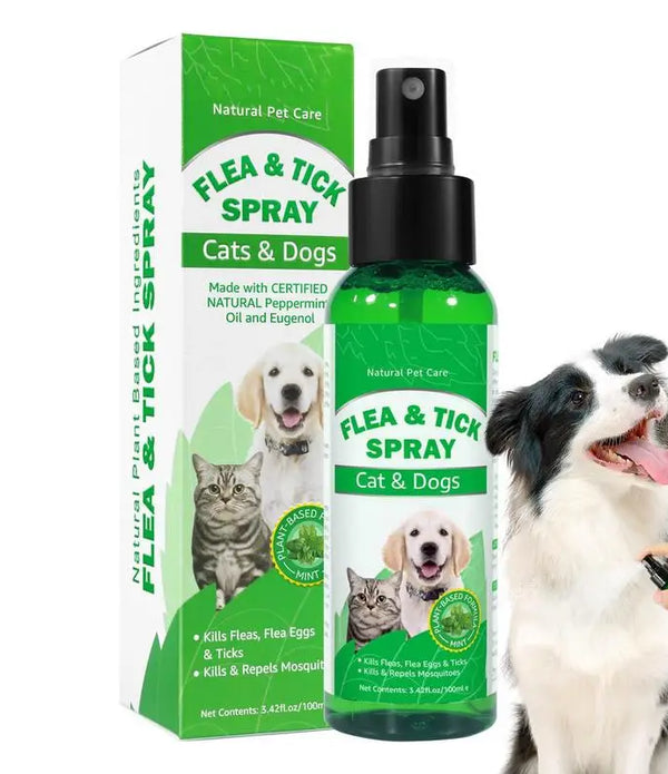 100ml Natural Care Flea And Tick Spray For Dogs And Cats Flea Spray For Indoor Outdoor Dogs And Cats Flea Spray Pet Protect