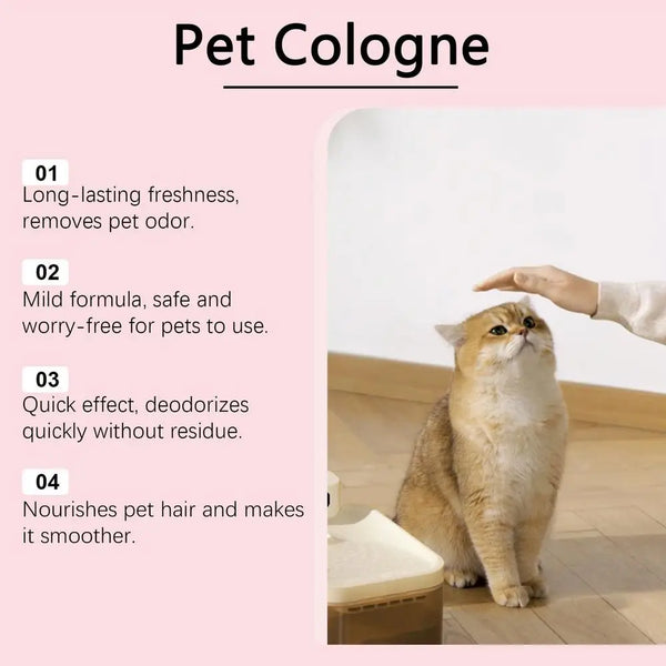 Deodorizing Dog Spray Mild Kitten Odor Removal Natural Deodorizer Perfume Spray For Dogs And Cats Long-lasting Odor Control
