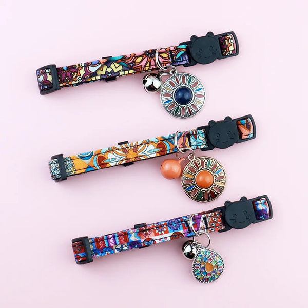 AirTag Cat Collar,Integrated GPS Cat Collar with Air Tag Holder & Bell,Adjustable Breakaway Cat Collar for Girl Boy Cats Puppies