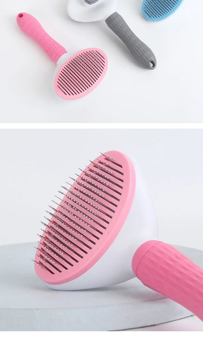 1pc - New pet brush, suitable for cats and dogs to comb their hair and remove floating hair