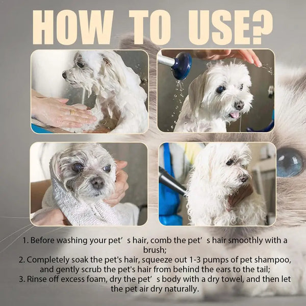 Organic Dog Shampoo Dog Shampoo For Smelly Dogs Itchy Skin Relief 100ml Gentle Pet Grooming Dog Body Wash Deep Cleansing Puppy