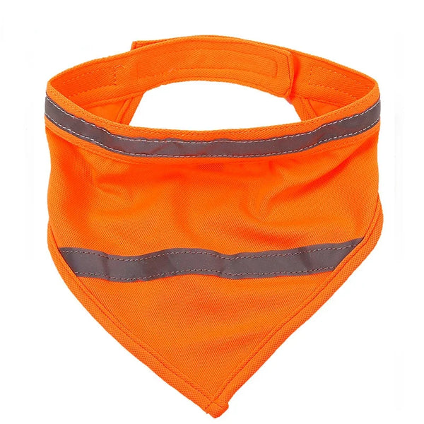 Dog Reflective Bandanas Pet Triangular Towel Scarf Bright Color Polyester Bib