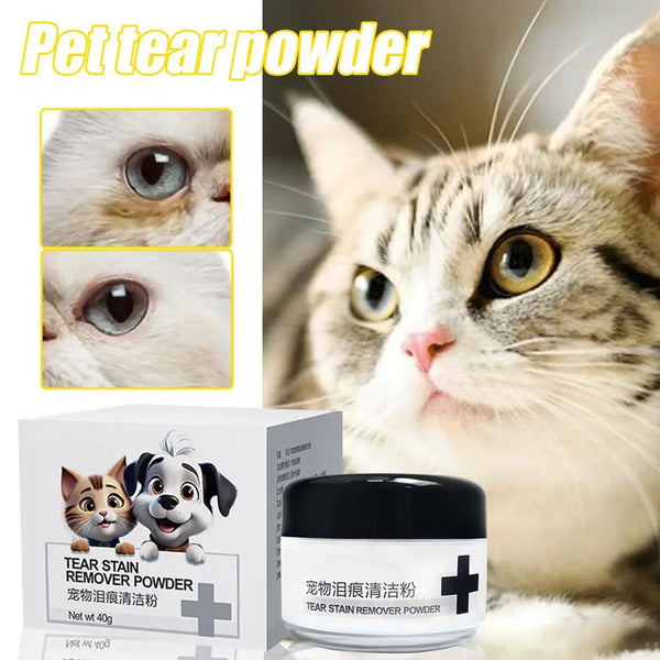 Dog Tear Stain Powder Gentle Tear Stain Remover Powder Tears Powder Non-Irritating Absorbing Pet Supplies Dog Eye Care With