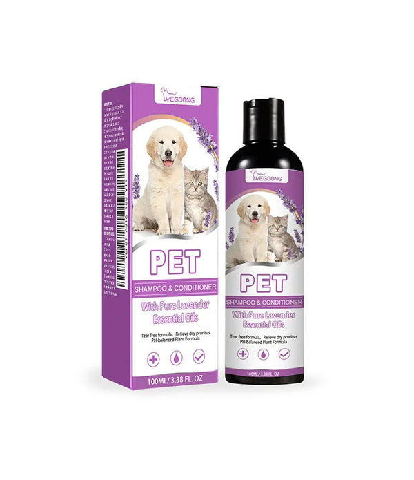 Puppy Shampoo for Dogs Dog Grooming Pet Things Flea and Tick Control Body Care Cats Hair Supplies Conditioner Knots Itching Home