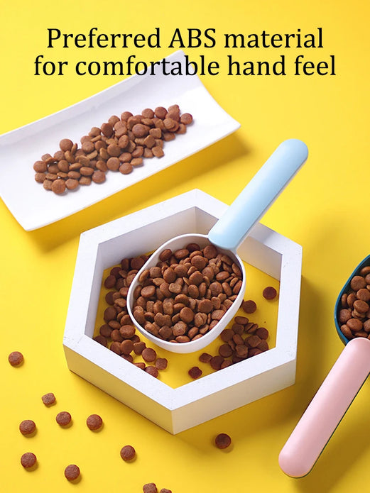 One Pet Food Spoon, Multifunctional 2-In-1 With Sealed Clip Handle, Suitable For Cats And Dogs, Birds, Rabbits Feeding Spoon