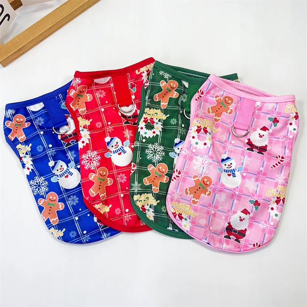 Holiday Festive Pet Sweaters Clothing For Small or Medium Dogs Cloths
