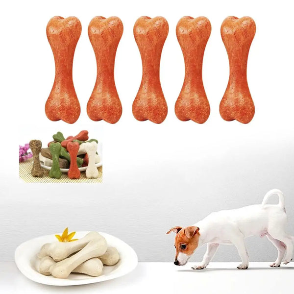 5 Pcs Dog Chew Toys Teething Bones Golden Retriever Chewing Teether for Puppies