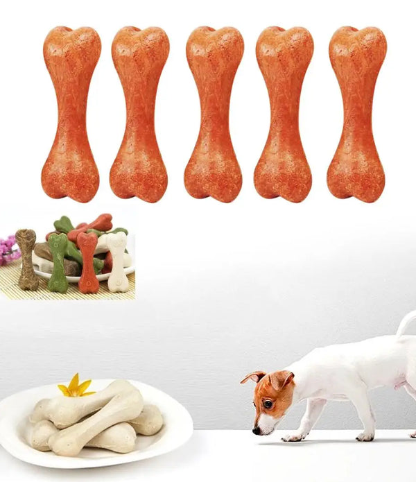 5 Pcs Dog Chew Toys Teething Bones Golden Retriever Chewing Teether for Puppies