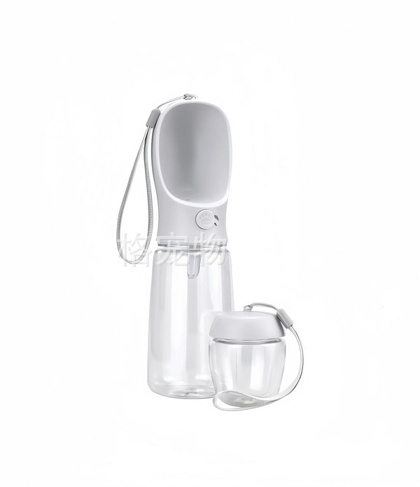 Dog Cat  Portable Feeding and Watering Supplies Portable Food Grade Material Dog Travel Pet Water Cup Bottle With Food Dispenser