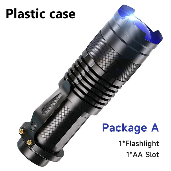 UV LED Flashlight Portable Blacklight 395nm Wavelength Violet Light Pet Urine Scorpion Feminine Hygiene Detector Torch