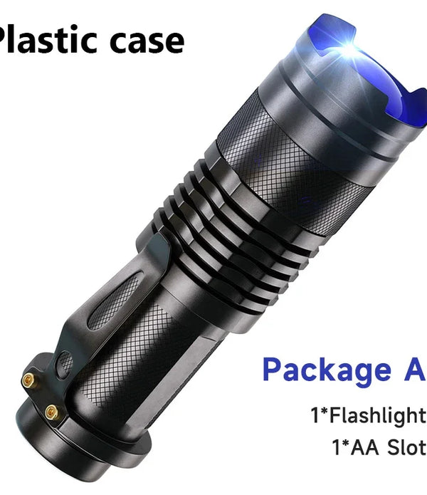 UV LED Flashlight Portable Blacklight 395nm Wavelength Violet Light Pet Urine Scorpion Feminine Hygiene Detector Torch
