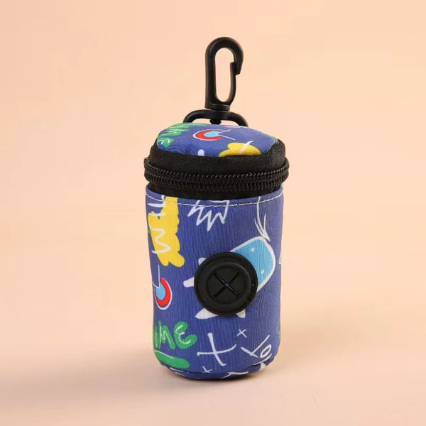Hanging Dog waste Dispenser with Zipper Cute