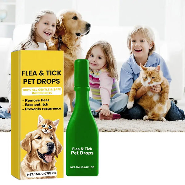 1pcs Dogs And Cats Anti Flea Drops Lice Remove Relieve External Tick Supplies Repellent Treatments Itching Drops Skin Pet