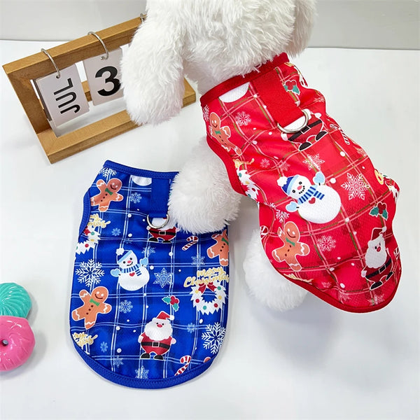 Holiday Festive Pet Sweaters Clothing For Small or Medium Dogs Cloths
