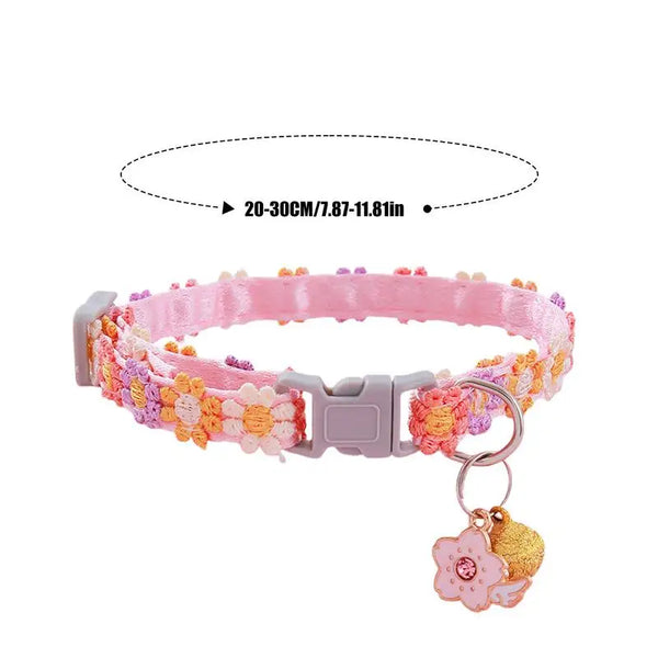 Kitten Collar Breakaway Adjustable Dog Collar with Bell Pet Supplies Cat Accessories Cute Kitten Costume Neck Decor for Puppy
