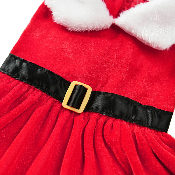Pet Holiday Party Dress Red Princess Skirt Costume