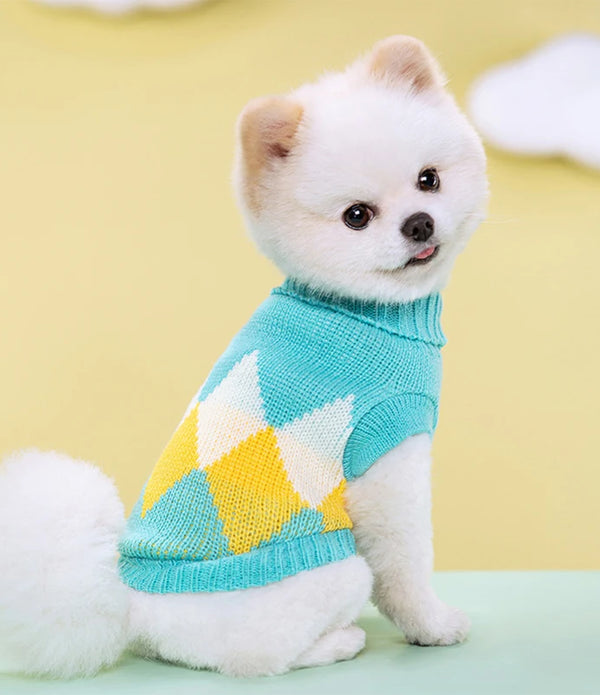Puppy Knitting Sweater for Small Medium Dogs Clothes Pullover Dog Cat Coat Chihuahua Yorkies Jacket French Bulldog Pet Costumes