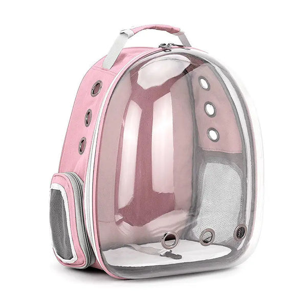 Portable Pet Backpack for Outdoor Use for  Small Cats Space or Small Dogs Breathable and Transparent
