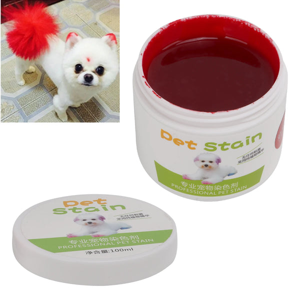 Dog Hair Dye Bright Colors Wide Mouth Design Safe Semi Permanent Dye For Pet Dogs 100ml sakura Pink