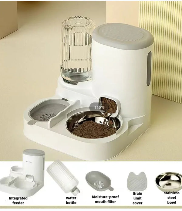 Cat bowl automatic feeder for cats, dogs, pets, water dispensers, integrated cat bowl, cat food basin, dogs, eating, drinking wa