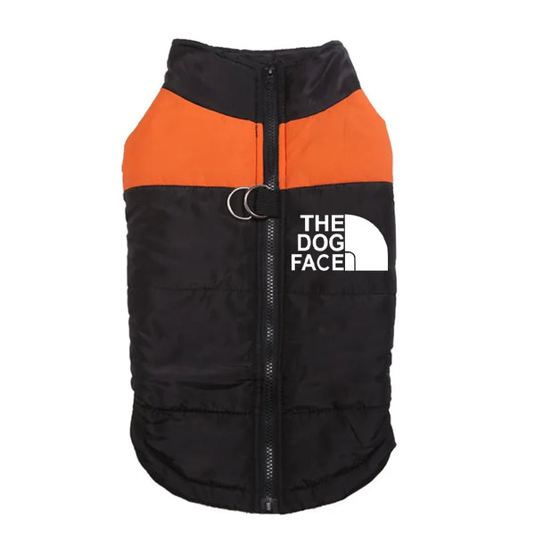 Waterproof Warm Dog Clothes Pet Coat Winter Vest Padded Zipper Jacket Dog Clothing for Small Medium Big Dogs The Dog Face Outfit