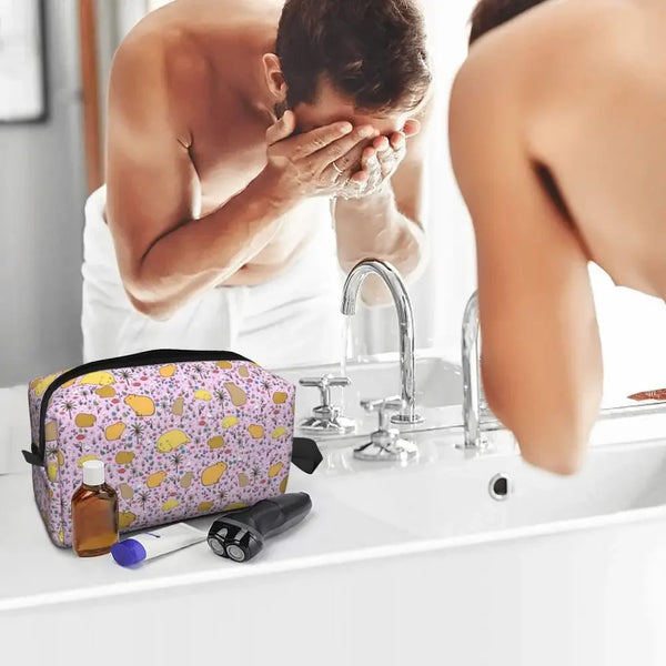 Custom Capybaras In Green Pet Travel Cosmetic Bag Women Capybara Makeup Toiletry Organizer Lady Beauty Storage Dopp Kit