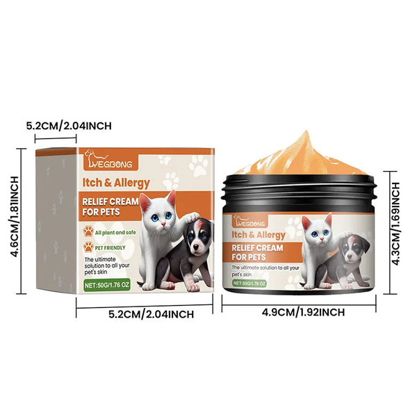 Pet Antipruritic Itching Cream Ointment of Cats Dog Skin Tag Removal Skin Care Disease Itching Mite Relieve Products Accessories
