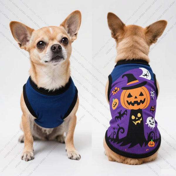 Halloween-Spooky Sweater Pet Attire  Cute Quick-drying Fabric