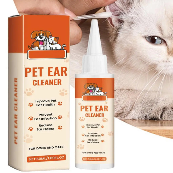Ear Solution For Dogs Dog Cat Ear Cleaner Wash Odor Remover Itch Relief Gentle Formula Care Liquid Pet Supplies For Soothing