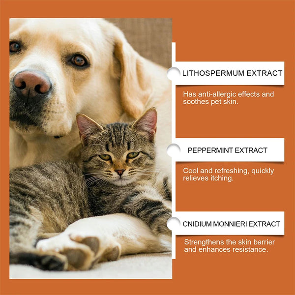 Pet Antipruritic Itching Cream Ointment of Cats Dog Skin Tag Removal Skin Care Disease Itching Mite Relieve Products Accessories