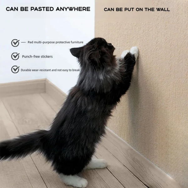 Cat Scratch Protector with Selfadhesive Freeform Cutting Carpet Mat Cat Scratch Protection Furniture Pet Training Sofa Protector